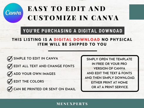 Little Italian Pizza Restaurant Flyer Template, Editable Canva Food Flyer, Pizza Promotion Poster, Instant Download